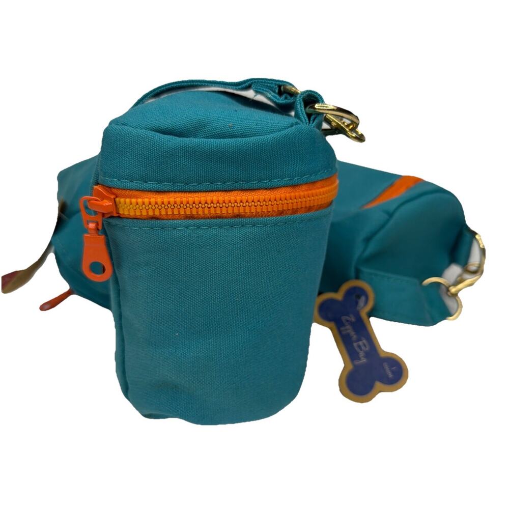 Zippy Bag Dog Treat Pouches Training Treat Bags Lot of 3 Teal Orange
